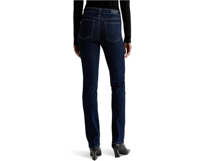 Джинсы AG Jeans Mari Mid Rise Straight Extended In Modern Indigo с завышенной талией