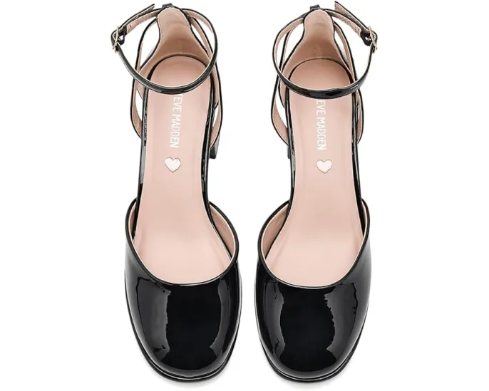 Элегантные сандалии Steve Madden Elinor с лаковой отделкой и щиколоточным ремешком