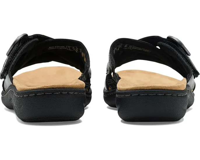 Сандалии Laurieann Opal Clarks из кожи с регулируемыми пряжками и мягкой амортизацией