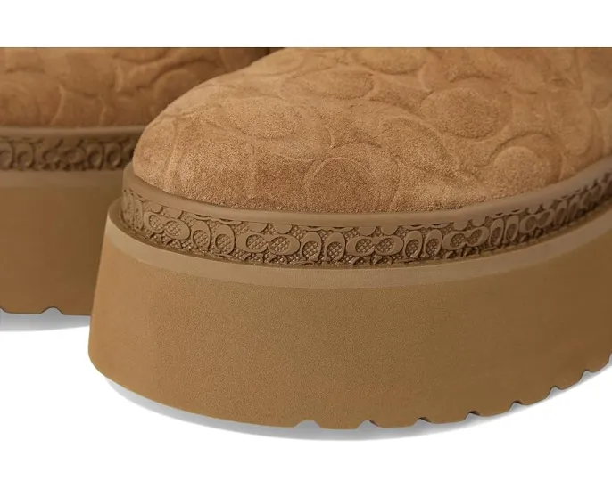 Сабо COACH Cecelia из замши с подкладкой из овчины