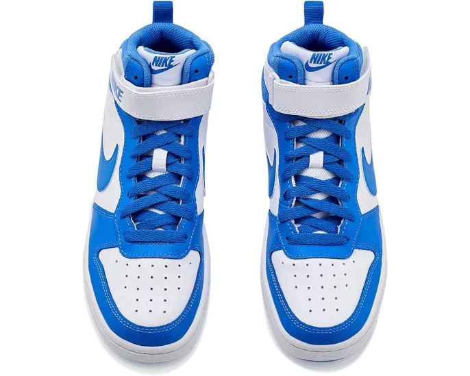 Кроссовки Nike Kids Court Borough Mid 2 для старших детей с кожаным верхом