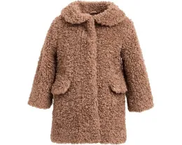 Пальто из искусственной овчины Janie and Jack бежевого цвета для малышей