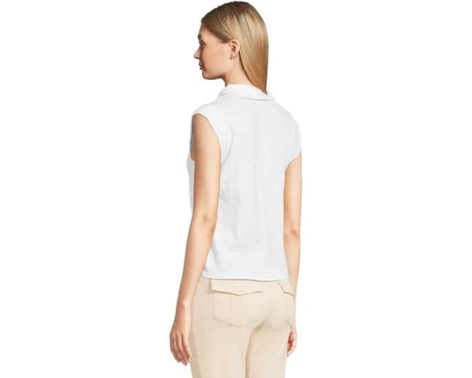 Поло Lilla P с коротким рукавом и подолом рубашки