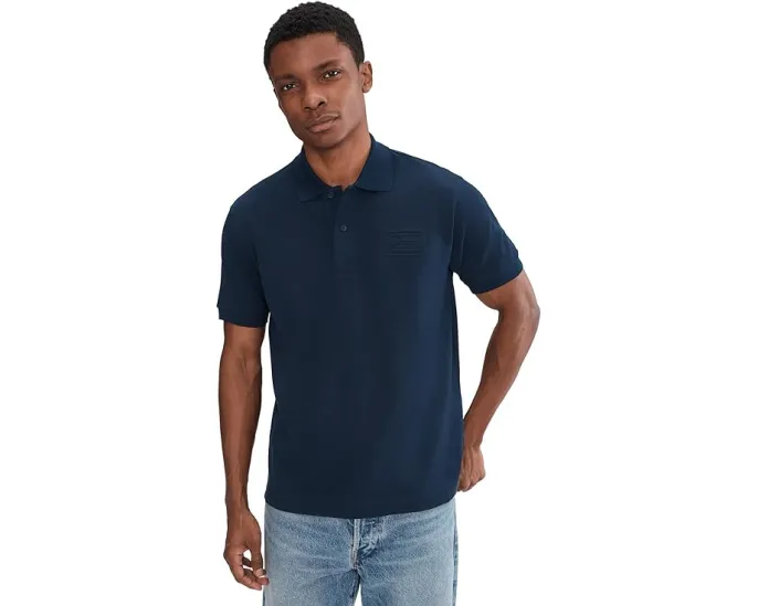 Поло Lacoste Classic Fit с тисненым логотипом из хлопка petit pique