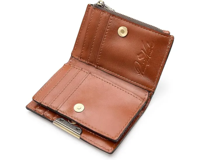 Patricia Nash Busalla Кожаный кошелек с множеством отделений и магнитной застежкой