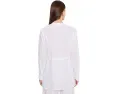 Organic Handkerchief Linen Long Shirt With Drawstrng