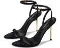 Nine West босоножки Reina на каблуке с ремешком черные велюр