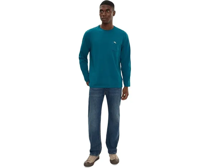 Футболка Tommy Bahama New Bali Skyline Tee с длинным рукавом из хлопка Pima
