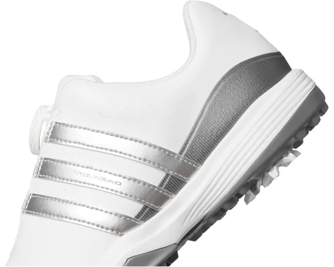 Детская обувь для гольфа Adidas Tour360 Boa 24 с водонепроницаемым верхом и системой BOA