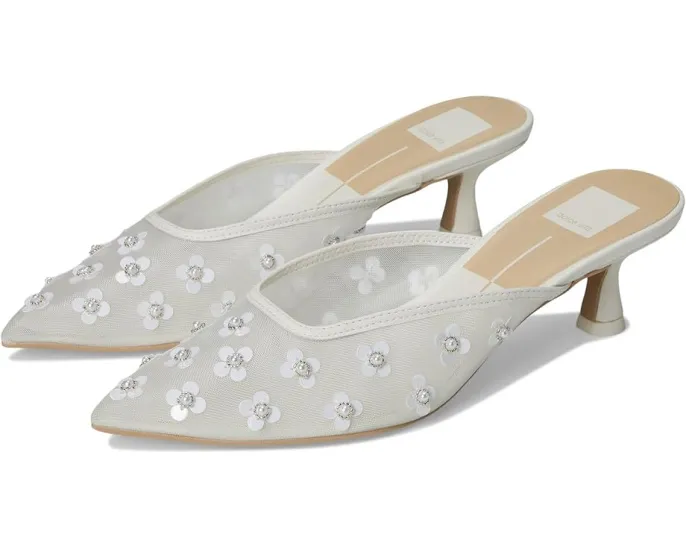 Туфли Clara Pearl с острым носком и декором из жемчуга