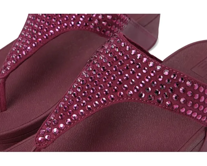 Сандалии FitFlop Lulu Maxi-Crystal с кристаллами и анатомической стелькой