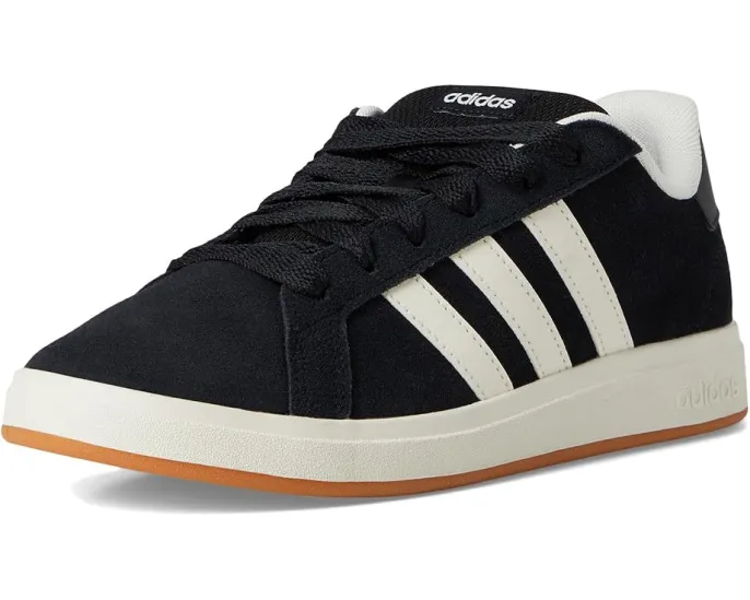 Кроссовки Adidas Grand Court 00S из замшевой кожи с пухлым язычком для детей