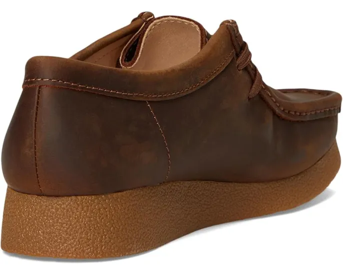 Обувь Clarks Wallabee EVO из мягкой вощеной кожи с эффектом креповой подошвы