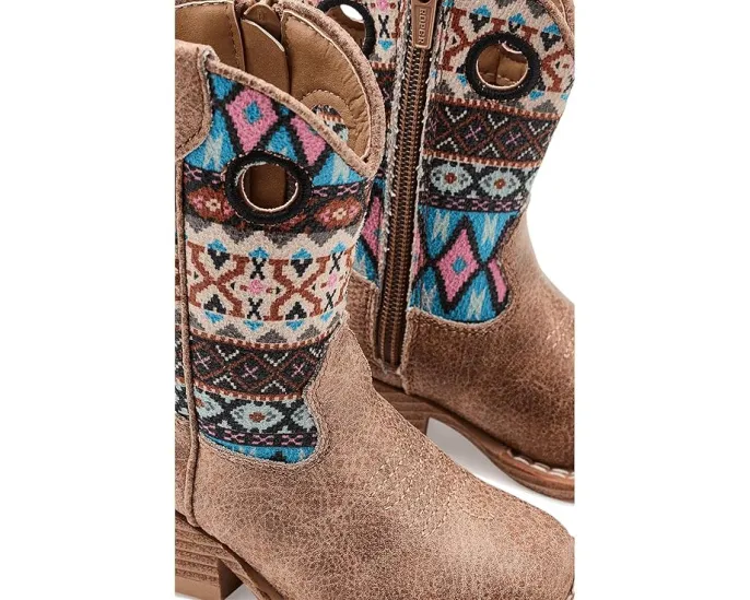 Сапоги Willow Aztec для малышей с принтом и квадратным носком от Roper Kids