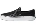 Классические слипоны Vans в клетку с текстильной стелькой и резиновой подошвой