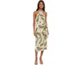 Платье-миди Rope-Print Georgette Halter Lauren Ralph Lauren с принтом канатов