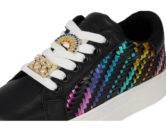 Детские кроссовки Kurt Geiger London Mini Laney Weave с плетеным радужным декором