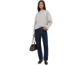 Уютный свитер Madewell Stevie с воротником-гольф из меланжевой хлопковой пряжи