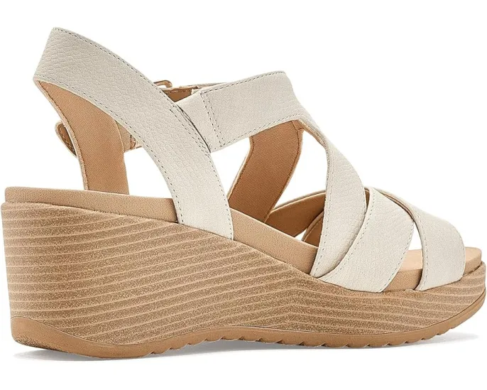 Сандалии Dr. Scholl's Cali Beach на платформе с анатомической стелькой и перекрещивающимися ремешками