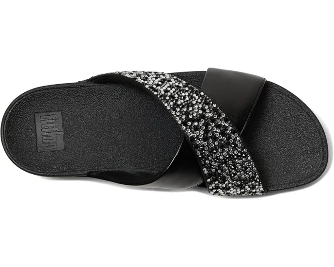 FitFlop Сланцы Lulu Crystal-Mix с кристаллами и технологией MicroWOBBLEBOARD