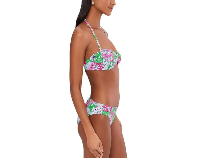 Топ бандо Lilly Pulitzer Aleska с кольцевой фурнитурой и съемными бретелями