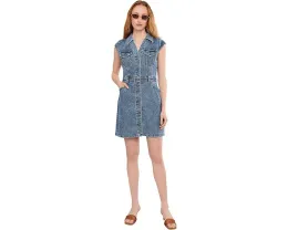 Платье Ruth Denim Front Dress с расклешенными рукавами от KUT from the Kloth