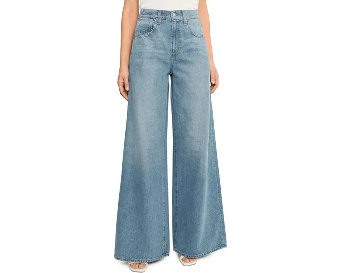 Джинсы Paige Cameron Wide Leg с высокой посадкой и смещенным карманом