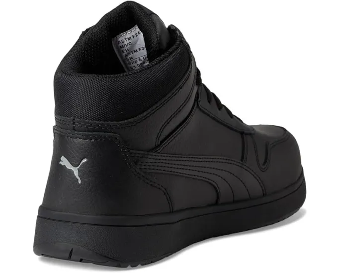 Рабочие кроссовки Puma Frontcourt Leather Mid с композитным мыском