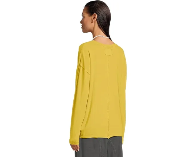 Футболка Free People Nina с длинными рукавами и круглым вырезом