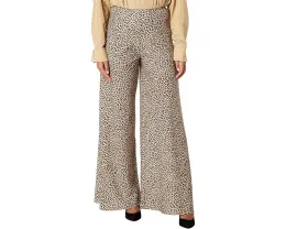 Широкие брюки Norma Kamali Bias Elephant с леопардовым принтом