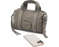 Компактная кроссбоди сумка AllSaints Ares S Compact Xbody из овечьей кожи