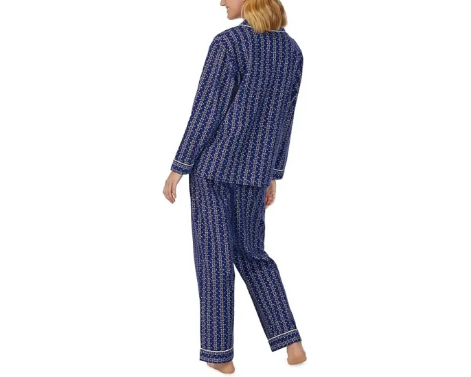 Классический комплект пижамы из фланели с отложным воротником Lanz of Salzburg