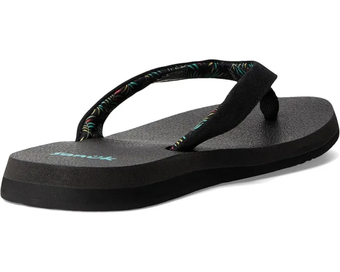 Сланцы Sanuk Yoga Paradise II с вышитыми цветами и стелькой из пены с эффектом памяти