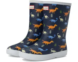 Детские резиновые сапоги Hunter First Classic с блестками и полоской