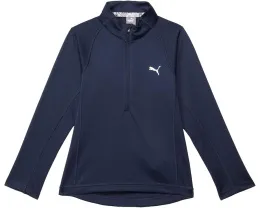 Кофта PUMA Golf Kids 1/4 Zip с воротником стойкой и регланными рукавами