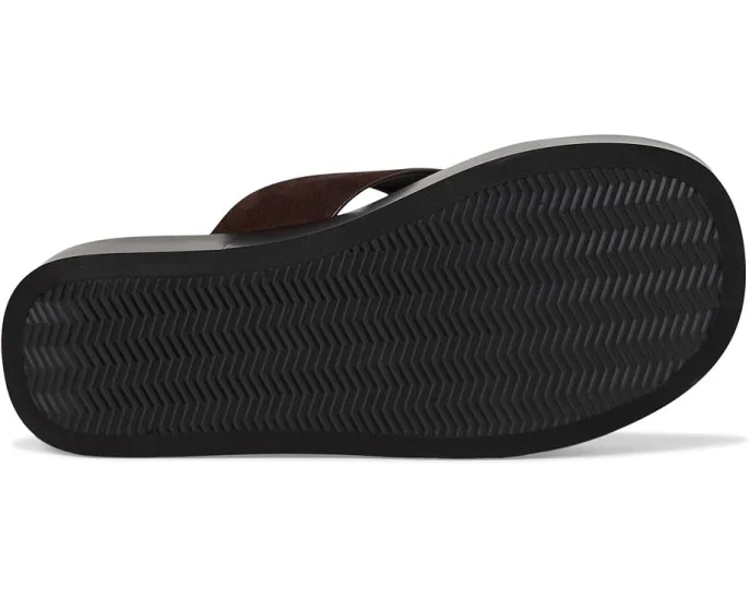 Кожаные шлепанцы Leather Platform Flip Flop от Tory Burch на платформе