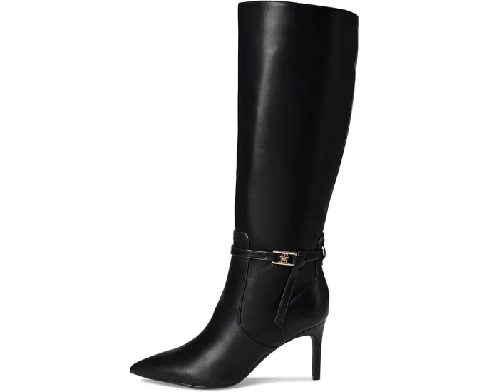 Ботинки Tommy Hilfiger Jullie до колена с пряжкой и каблуком шпилькой
