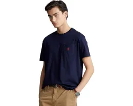 Классическая футболка Polo Ralph Lauren с карманом и вышитым пони