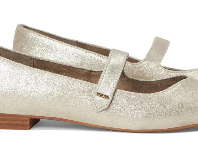 Туфли-лодочки TOMS Bianca из замши с квадратным носком и ремешком