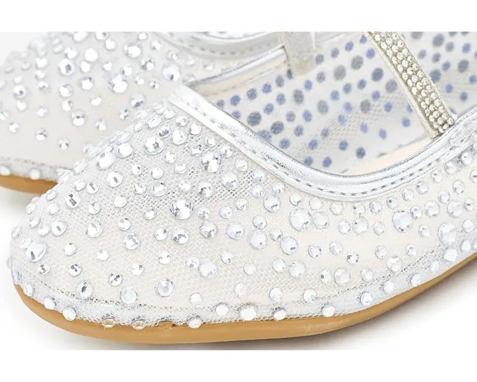 Детские балетки Jax с камнями и эластичной лямкой Nina Kids