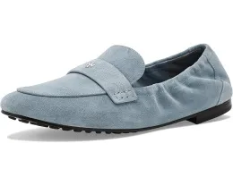 Лоферы Tory Burch Ballet из замши с деталью Double T