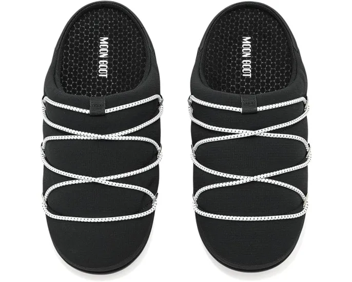 MOON BOOT Soft Slipper мягкие тапочки с гладкой кожей и удобной стелькой