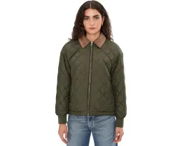 Levi's стеганая куртка с рюшем на воротнике и ромбовидным стежком