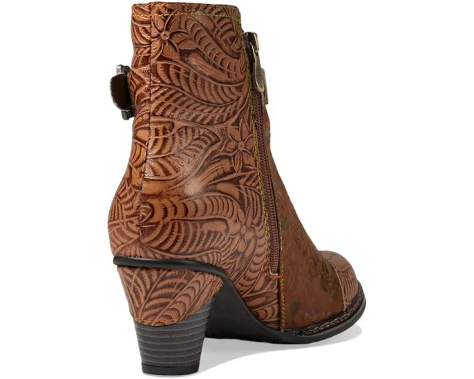 Ботильоны Antilles от L'Artiste by Spring Step с цветочным тиснением и пряжкой