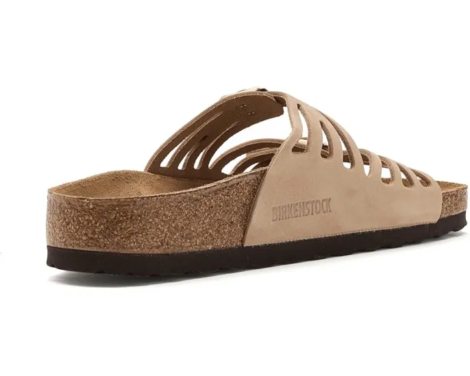 Сандалии Birkenstock Granada из нубука с анатомической стелькой и открытым носком