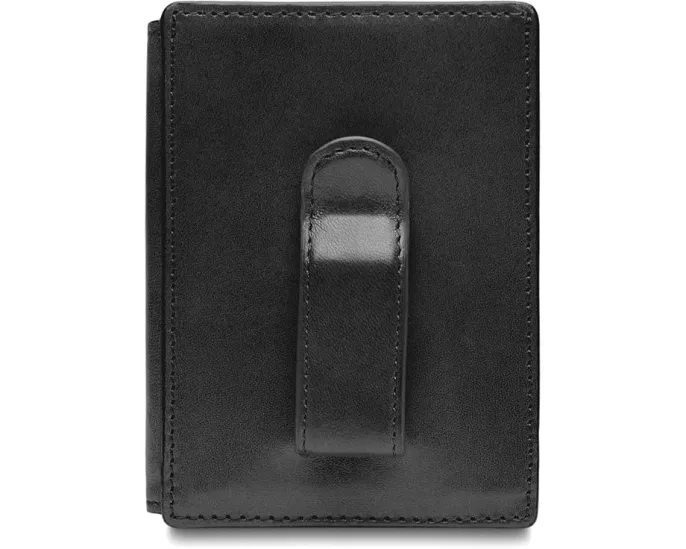 Кошелек для переднего кармана Bosca из состаренной кожи с окошком для ID