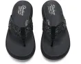 Сандалии SKECHERS Asana Luxe Ocean Breeze 2 с ажурным верхом и просторной посадкой Relaxed Fit
