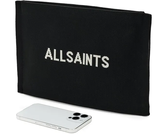 Клатч Izzy из переработанного полиэстера с застежкой-молнией AllSaints