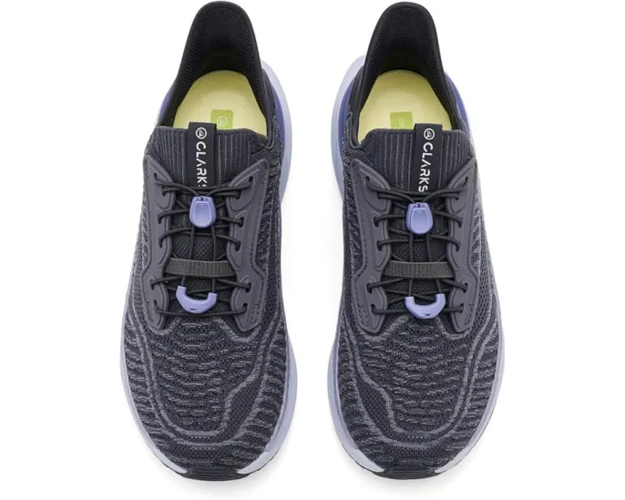 Кроссовки Clarks Pace Rise для ходьбы с эластичными шнурками и технологией C360 foam