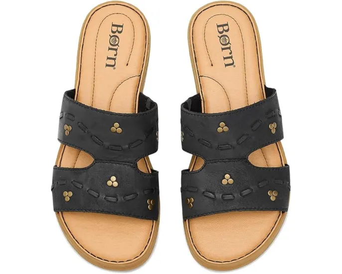 Сандалии Born Benita с декором и низким каблуком